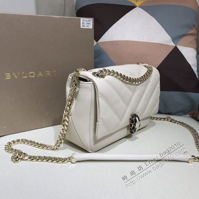 Bvlgari女包 寶格麗2020新款 幾何形狀牛皮鏈條單肩斜挎女包 古力娜紮同款 287993  fyd1561